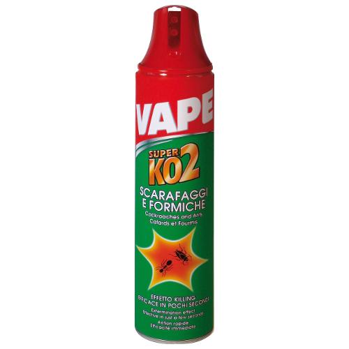 Insetticida spray per scarafaggi e formiche KO2 bomboletta 400 ml GA1894200