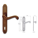 Maniglie e Accessori per Porte e Finestre GHIDINI MANIGLIA O.B. BAROCC