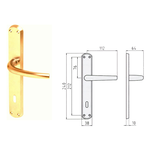 Maniglie e Accessori per Porte e Finestre GHIDINI MANIGLIA O.S. MILENA