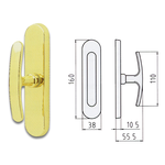 Maniglie e Accessori per Porte e Finestre GHIDINI CREM. O.L. ELY EZ 04