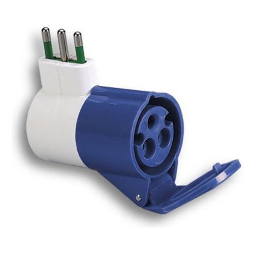 Adattatore elettrico industriale con presa CEE Blu e Bianco 73000