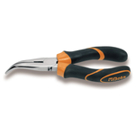 Pinza a becchi mezzotondi lunghissimi piegati zigrinati 1168BM    MM 2