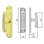 Maniglia cremonese per finestre su placca 744407001 GHIDINI