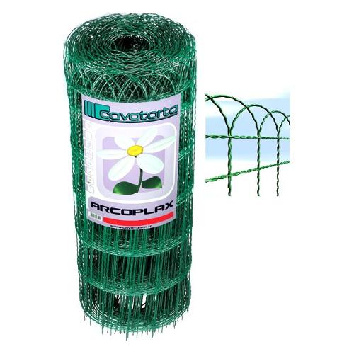 Rete maglie quadre acciaio zincato plastificato 0,6 x 25 mt ARCOPLAX verde RA01065025B