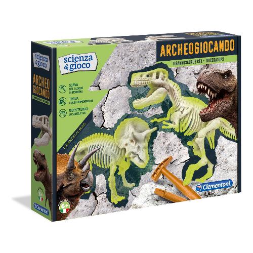 Gioco educativo T rex & Triceratopo 7-10a SCIENZA E GIOCO 13984