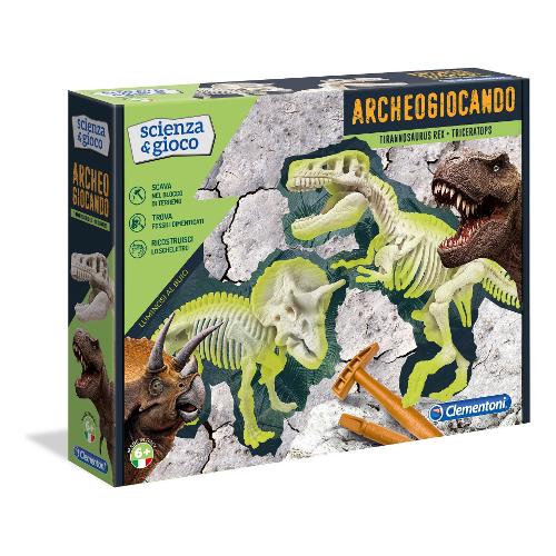 Educativo Clementoni T rex & Triceratopo Scienza E Gioco 13984