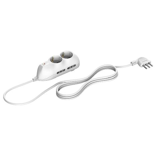 Multipresa tavolo 6 uscite con interruttore sicurezza 10/16A Bianco 3695DB