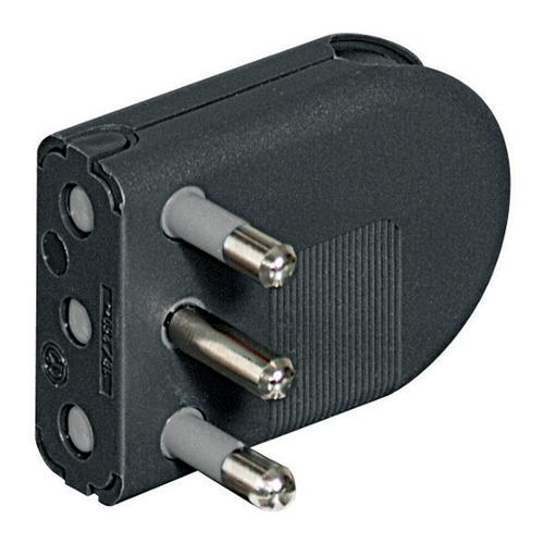 Spina elettrica 2P+T 16A standard italiano cavo orientabile antracite S2496TG