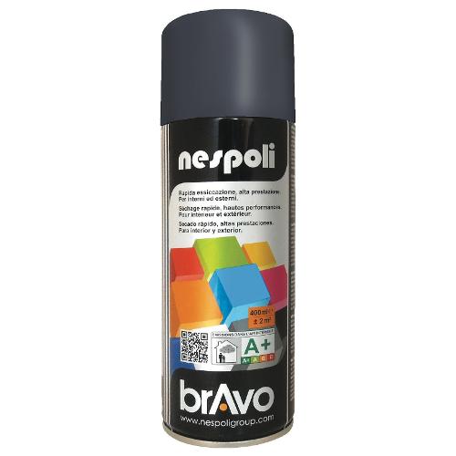 Smalto spray lucido rapido BRAVO antracite ral 7016 bomboletta 400 ml N0PCA47016