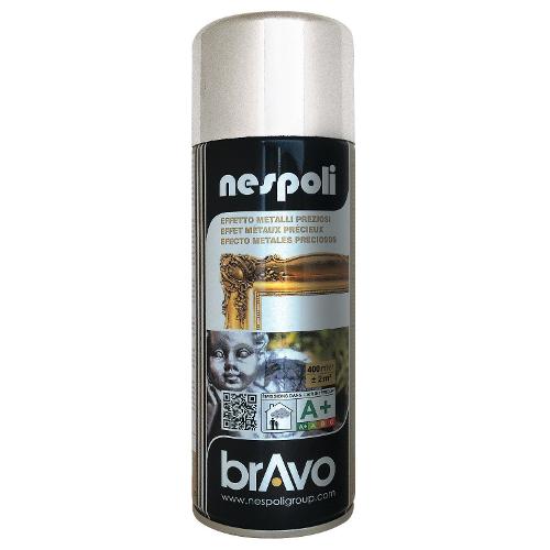 Smalto spray specchiante BRAVO argento bomboletta 400 ml N0PCC40097