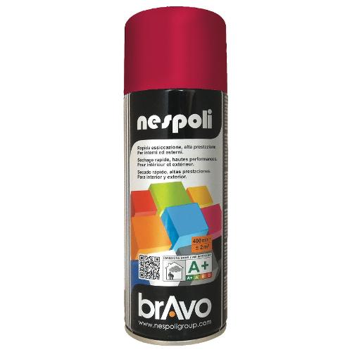 Smalto spray lucido rapido BRAVO rosso segnale ral 3001 bomboletta 400 ml N0PCA43001
