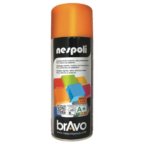 Smalto spray satinato rapido BRAVO arancio ral 2003 bomboletta 400 ml N0PCA42003