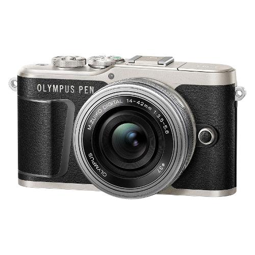 Fotocamera mirrorless 16Mpx PEN E-PL9 + Zuiko Digital ED 14-42mm F3.5-5.6 EZ Silver Black V205092BE000