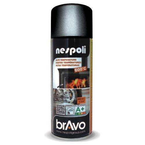 Smalto spray satinato alte temperature (400ml) BRAVO Nero N0PSA49005