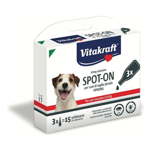 Gocce antiparassiti per cani taglia piccola SPOT ON FIPRONIL 35366