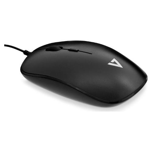 Mouse Consumer Optical Ambidestro Wired Black MU200 1E