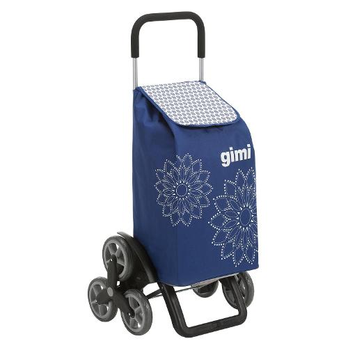 Carrello spesa (56Lt) TRIS (51x41x102cm) Floral blu 154312
