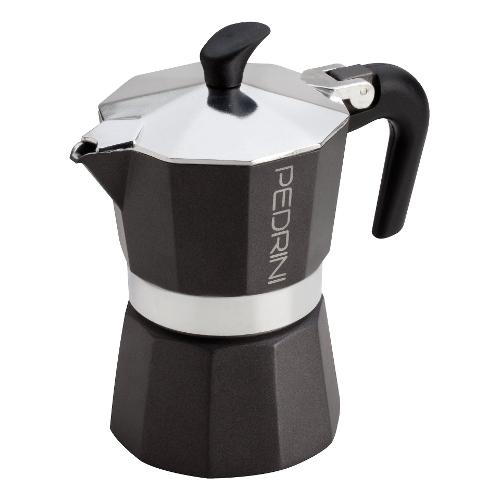 Caffettiera Alluminio 3 Tazze AROMA COLOR Antracite 9113