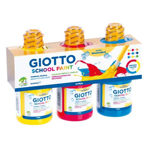 Tempera GIOTTO School paint Giallo, blu e magenta 3 pz 542400