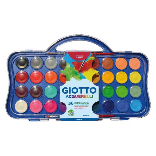 Set acquerelli Colori assortiti Valigetta 36 tab + pennellini 353600