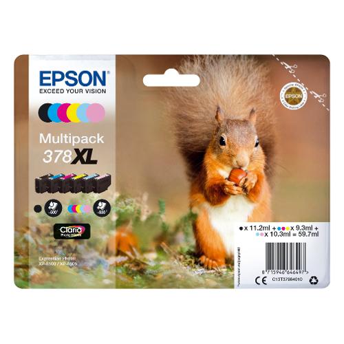 Set cartucce stampante Serie Scoiattolo CLARIA Multipack 378XL C13T37984010