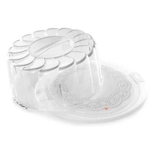 Porta torta (39x34,5cm) con coperchio CAKE DESIGN Bianco 000161