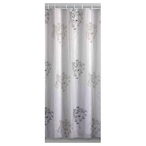 Tenda doccia in tessuto PARFUME (120x200 cm) Bianco e Nero TTE 1322 1230