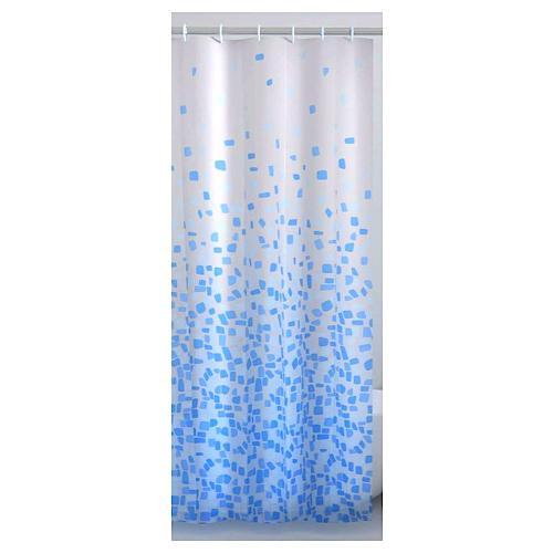 Tenda doccia in plastica FRAMMENTI (120x200 cm) Azzurro TVI 1315 1230