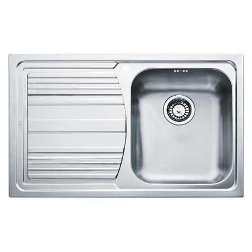 Lavello 1 vasca (79x50cm) Lll 611 LOGICA LINE Inox Dekor 101 0086 233