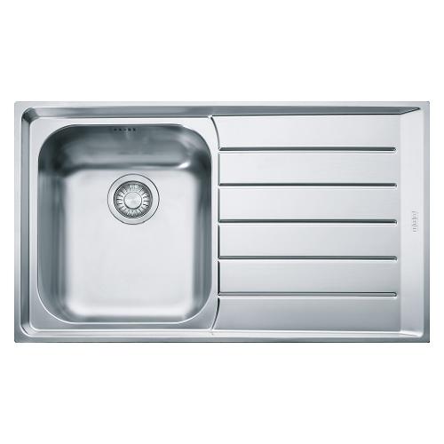 Lavello 1 vasca (86x51cm) Nex 611 NEPTUNE Inox Spazzolato 101 0040 731