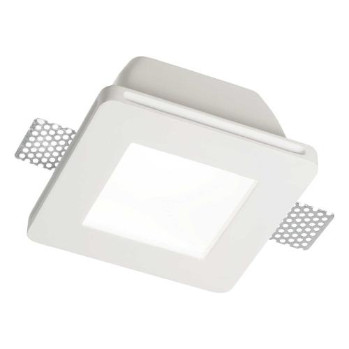 Faretto incasso SAMBA fi square d77 Bianco (12x12cm) 150116 1 luce - GU10 - Max 35W