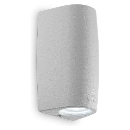 Lampada da parete KEOPE ap2 Grigio (9x7,5x16,5cm) 147796 2 luci - GU10 - Max 12W