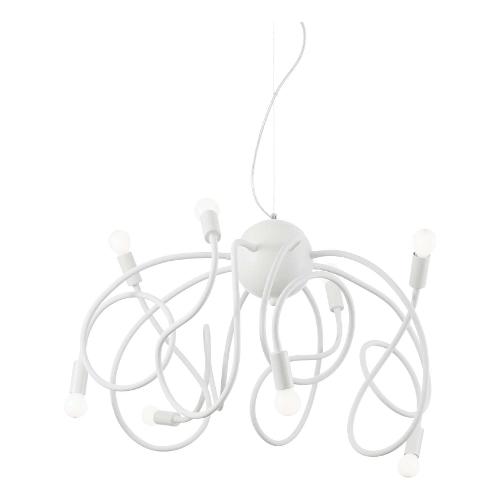 Sospensione MULTIFLEX sp8 Bianco (60x160cm) 141893 8 luci - E14 - Max 224W