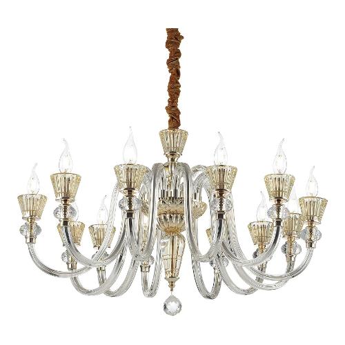 Lampadario STRAUSS sp12 Oro (85cm) 140612 12 luci - E14 - Max 480W