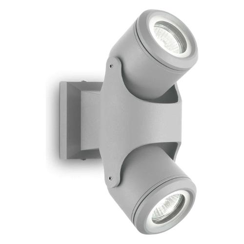 Lampada da parete XENO pl2 Grigio (9x24x16cm) 129518 2 luci - GU10 - Max 56W
