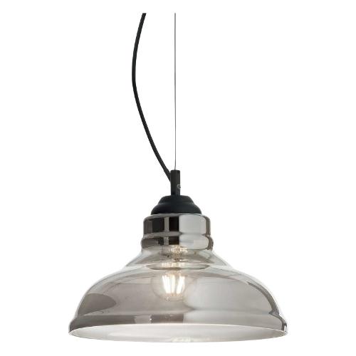 Sospensione BISTRO sp1 plate Fumè (28x215cm) 112343 1 luce - E27 - Max 60W