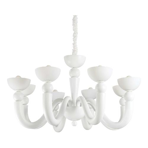 Lampadario BON BON sp8 Bianco (96cm) 094007 8 luci - E14 - Max 224W