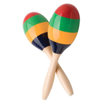 Batterie e Percussioni Master Music Copp.Maracas Legno Color.Grandi 40