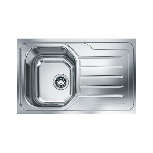 Lavello 1 vasca (79x50cm) Olx 611 ONDA LINE Inox Spazzolato 101 0180 188