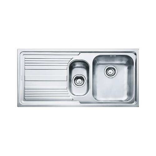 Lavello 1 vasca e mezza (100x50cm) Llx 651 LOGICA LINE Inox Spazzolato 101 0085 812