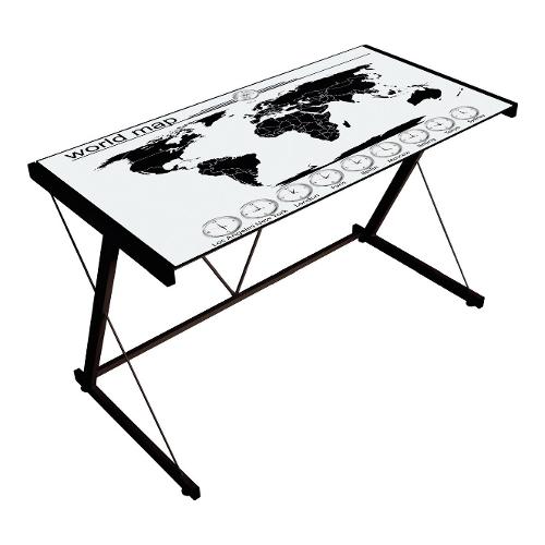 WORLD Scrivania Bianco e Nero (120cm) Mobile KIT
