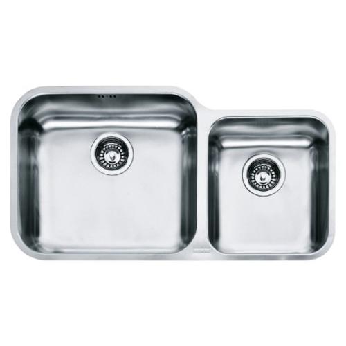 Lavello 2 vasche (78x40cm) Gax 120 GALASSIA Inox Spazzolato 122 0021 447