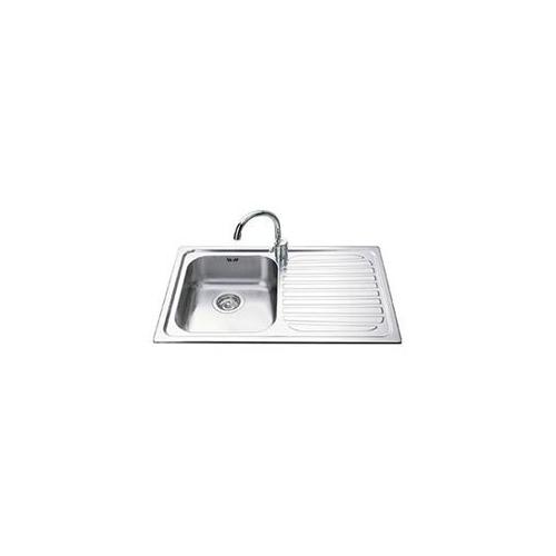 Lavello 1 vasca (79x50cm) ALBA Inox Spazzolato SP791D 2