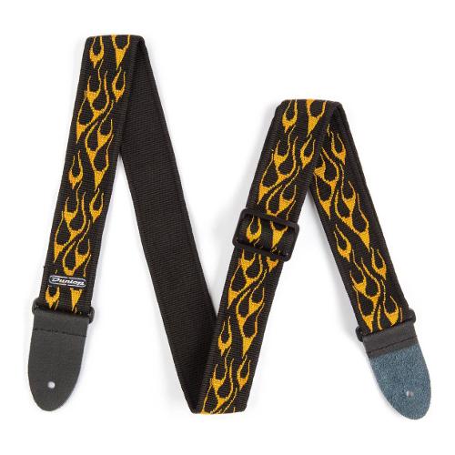 Tracolla chitarra CLASSIC Flambe orange e Yellow D3811OY