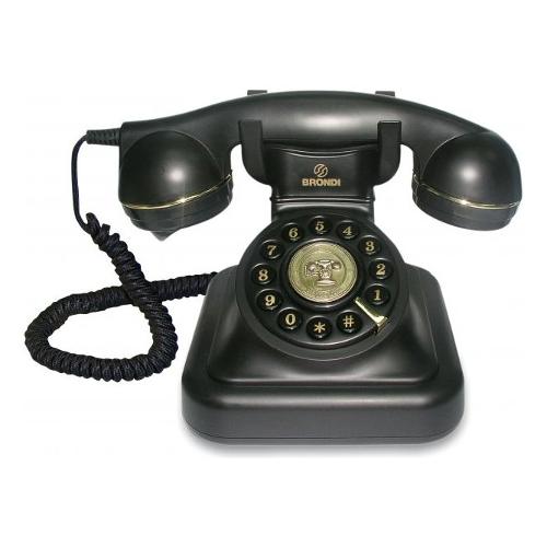 Telefono fisso Vintage 20 Nero 1091110