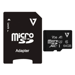 Schede di memoria V7 microSDXC UHS-3 V30 A1 + adattatore