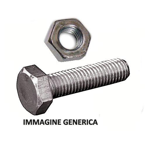 Set bulloni esagonali Con dado (4x0,8 cm) Zincato Blister 4 pz 11326