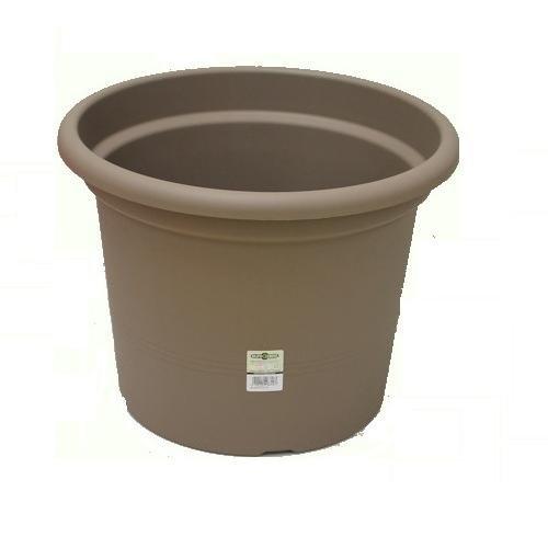 Vaso piante cilindro Geo G9/1977 grigio tortora (35x26 cm)