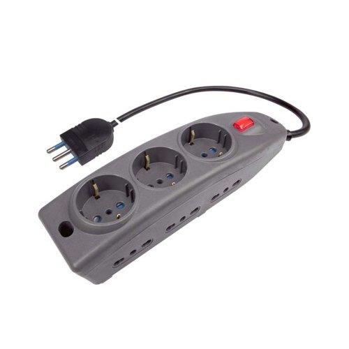 Multipresa tavolo con interruttore 9P 10/16A Nero PP0545 2