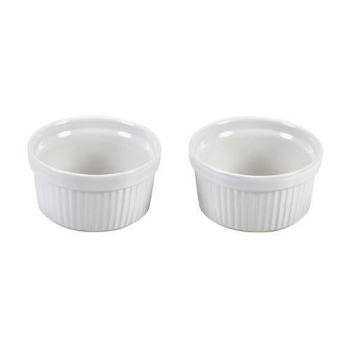 Set coppette Ceramica 2 pz (9cm) Creme caramel Bianco COTC9A